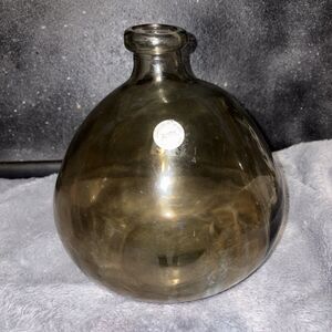 Recycled Smoky Glass Vase Hand Blown, By Vidrios, San Miguel Coop. V. Hand Made